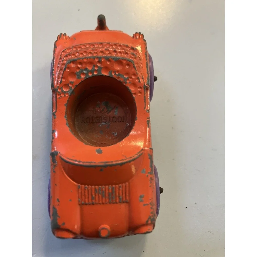 1968  Tootsie Toy  Diecast Orange / Purple for Little People  - Vintage Car